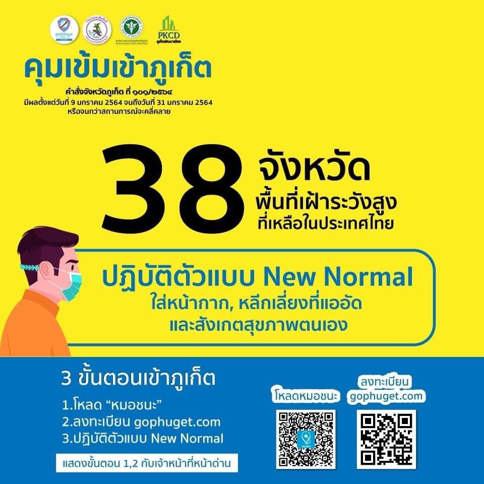 สรุปคำสั่งจังหวัดภูเก็ต ที่ 101/2564 ลงวันที่ 9 มกราคม 2564