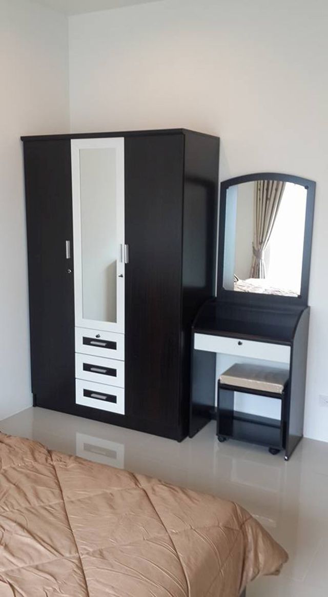 6A100543 ให้เช่าบ้านแฝดชั้นเดียว 2 ห้องนอน 2 ห้องน้ำ พื้นที่ 38.8 ตรว.