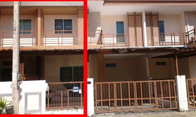 6C120140 ขายทาวน์เฮาส์ 2 ชั้น 4 ห้องนอน 2 ห้องน้ำ ราคา 2 ล้านบาท พื้นที่ 28 ตรว.