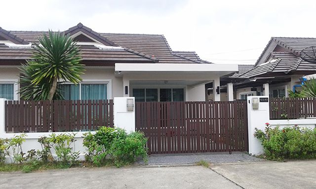 6C120145 ขายบ้านแฝดชั้นเดียว  2 ห้องนอน 2 ห้องน้ำ พื้นที่  47 ตร.ว.