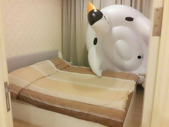 6A100590 ให้เช่าคอนโด The base up town 1 ห้องนอน 1 ห้องน้ำ พื้นที่ 34 ตรม.