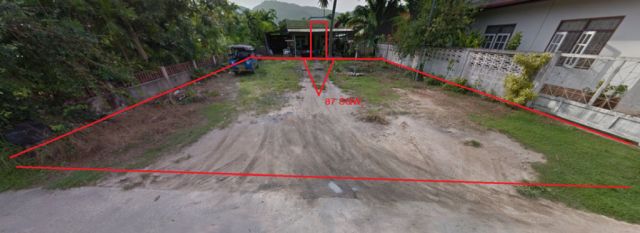 6B90008 ขายที่ดินเปล่า พื้นที่ 87 ตรว. ราคาขาย 2.5 ล้านบาท