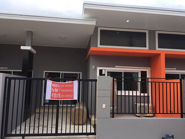 6A20037 ให้เช่าบ้านแฝดชั้นเดียว 2 ห้องนอน 2 ห้องน้ำ พื้นที่ 50 ตรว.