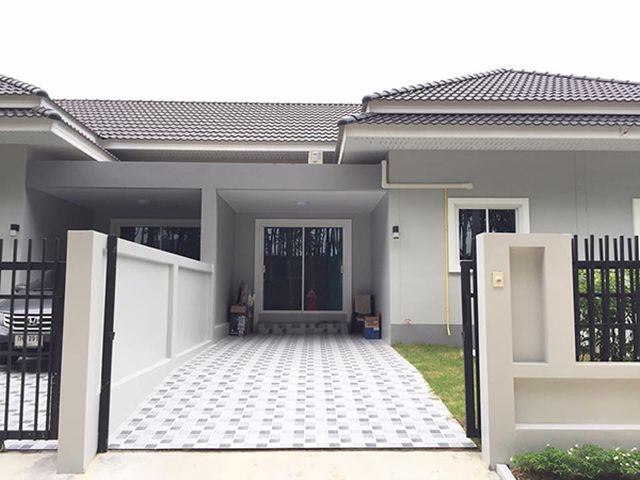 6A20039 ให้เช่าทาวน์เฮ้าส์ชั้นเดียว 2 ห้องนอน 2 ห้องน้ำ  พื้นที่ 27 ตรว.