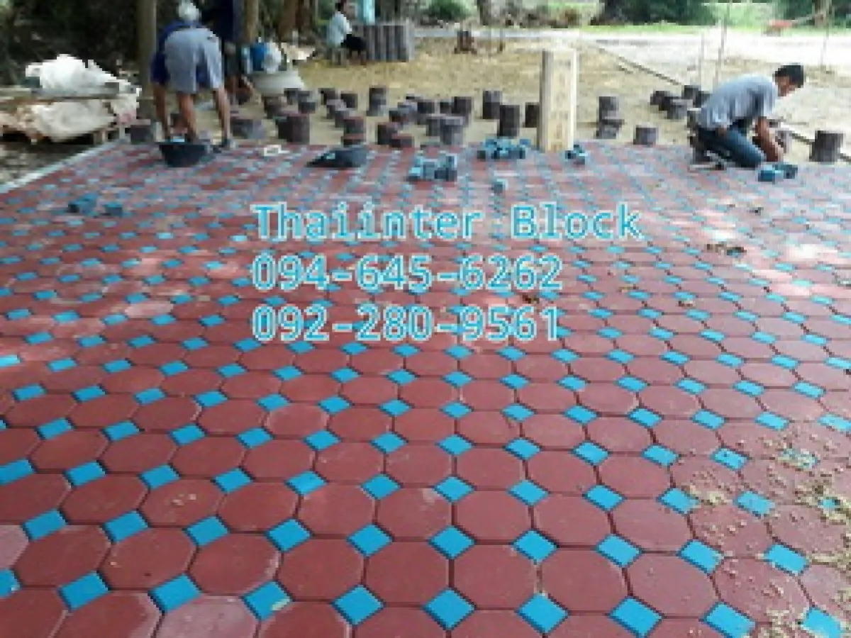 บล็อกตัวหนอน บล็อกแปดเหลี่ยม แผ่นปูทางเท้า บล็อกหกเหลี่ยม 094-645-6262
