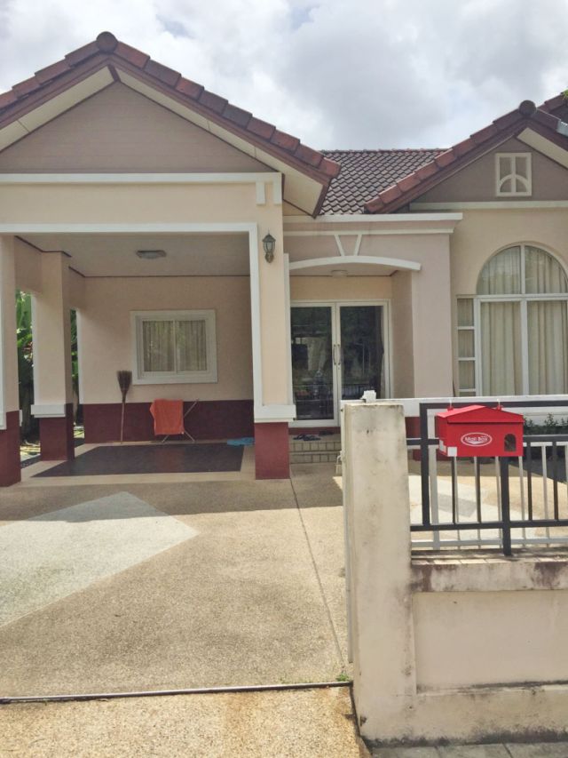 6A40270 ให้เช่าบ้านเดี่ยวหนึ่งชั้น 3ห้องนอน 2ห้องน้ำ ราคา 15000 บาทต่อเดือน