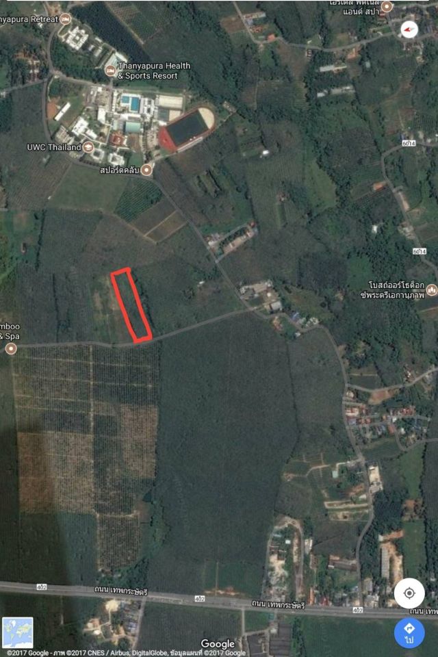 ขายที่ดิน ใกล้โรงแรมธัญญปุระ ต.เทพกษัตรี อ.ถลาง