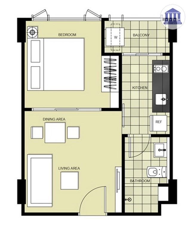 คอนโดแสนสิริ The Base Downtown ขาย 3.25 ล้าน-เช่า 15,000 ต่อเดือน ตึก A ชั้น 6