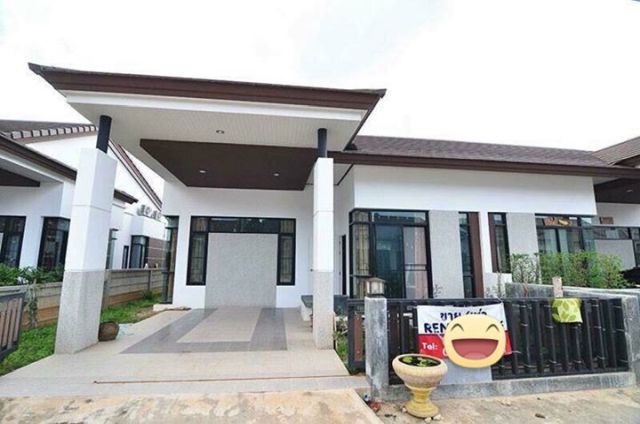 6A100924 ให้เช่าบ้านแฝดชั้นเดียว 45ตรว. 3ห้องนอน 2ห้องน้ำ เดือนละ 16,000 บ.