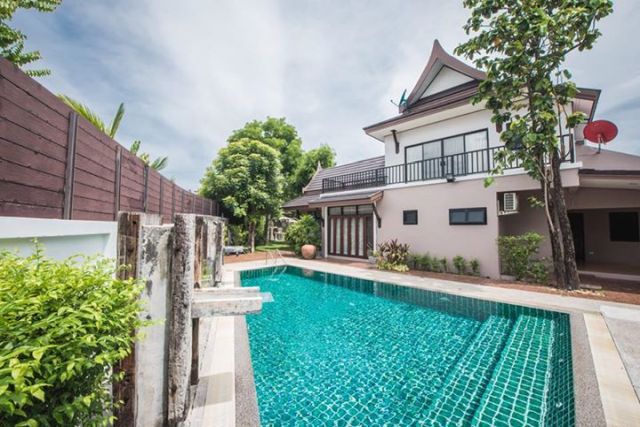 6A90732 ให้เช่าบ้าน Pool villa มี 3 ห้องนอน 3 ห้องน้ำ พื้นที่ 150 ตรว.