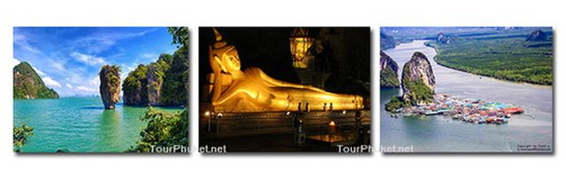 ทัวร์อ่าวพังงา เกาะปันหยี เรือหางยาว