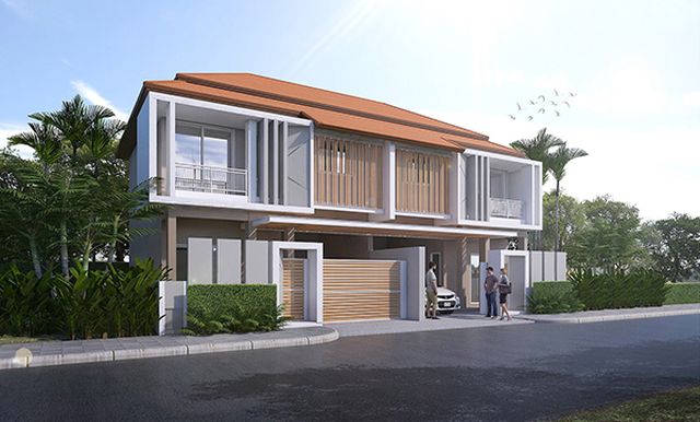 6C20009 ขายบ้านแฝด 2 ชั้น 3 ห้องนอน 2 ห้องน้ำ พื้นที่ 24 ตร.ว. ราคา 3.19 ล้านบาท