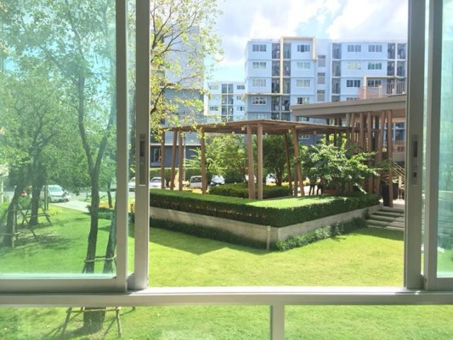 6A111405 ให้เช่าคอนโดวิวสวน บรรยากาศดี ราคาน่าจับจอง พร้อมเฟอร์นิเจอร์ครบ.