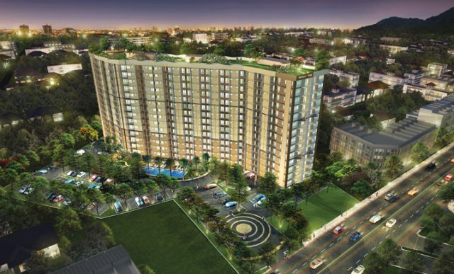 6A101057 ให้เช่าคอนโดมิเนียม ชั้น 9 มี 1 ห้องนอน 1 ห้องน้ำ เนื้อที่ 29.5 ตรม.