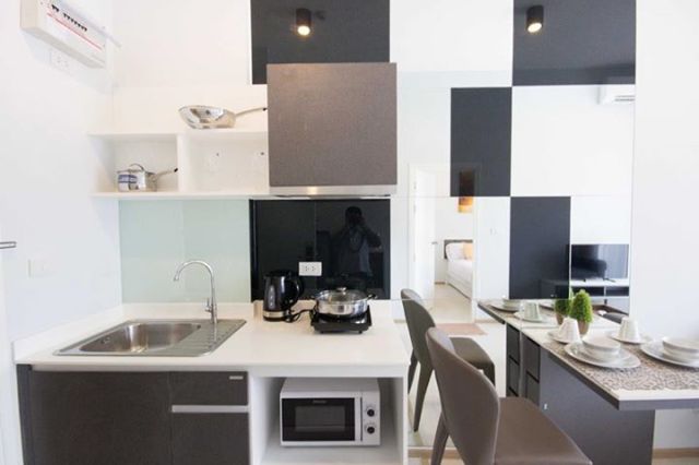 6A111426 ให้เช่าคอนโดมิเนียม ชั้น 8 มี 1 ห้องนอน 1 ห้องน้ำ เนื้อที่ 35 ตรม.