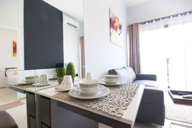 6A111426 ให้เช่าคอนโดมิเนียม ชั้น 8 มี 1 ห้องนอน 1 ห้องน้ำ เนื้อที่ 35 ตรม.