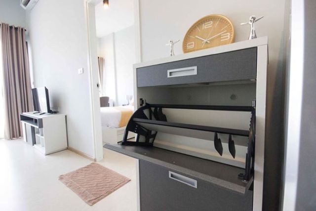 6A111426 ให้เช่าคอนโดมิเนียม ชั้น 8 มี 1 ห้องนอน 1 ห้องน้ำ เนื้อที่ 35 ตรม.