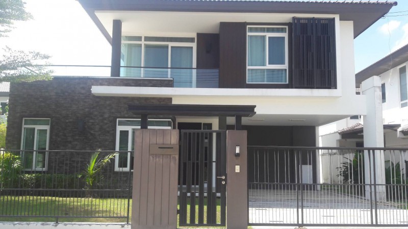 6A111432 ให้เช่าบ้านเดี่ยว 2 ชั้นในโครงการภายในกว้างขวาง มีเฟอร์นิเจอร์ให้ครบชุด