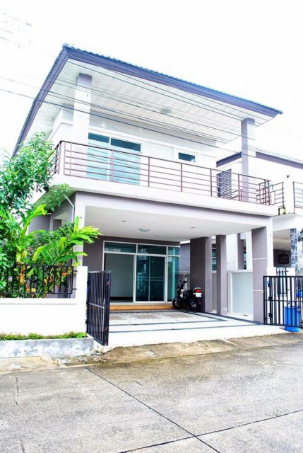 6C110318 ขายบ้านเดี่ยวสองชั้นสไลต์โมเดิร์น ในโครงการ เงียบสงบ ปลอดภัย.