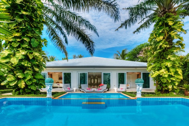 6A40317 ให้เช่าพลูวิลล่าสุดหรูหรามีระดับ ตกแต่งสวย บรรยากาศดี.