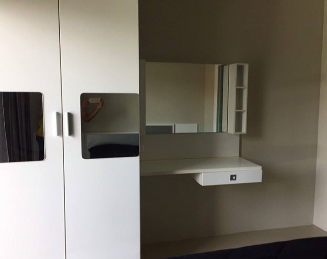 6A101104 ให้เช่าคอนโดมิเนียม ชั้น 2 มี 1 ห้องนอน 1 ห้องน้ำ เนื้อที่ 40 ตรม.