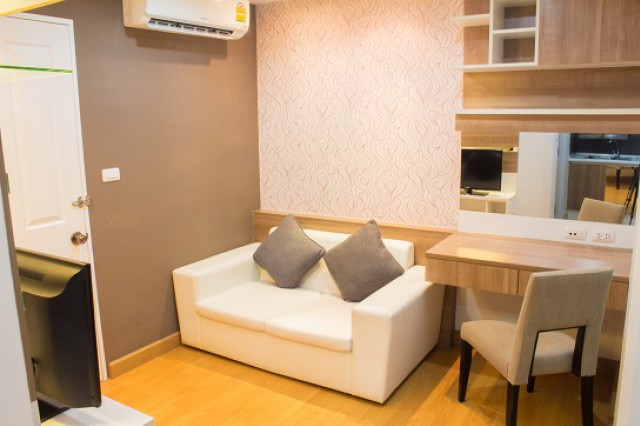 รหัส 6A111576 ให้เช่าคอนโด Plus Condo 1ห้องนอน 1ห้องน้ำ 34 ตรม.10,000 บาท