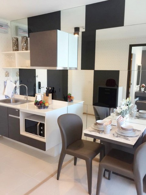 6C100178 ขายคอนโดมิเนียม 1 ห้องนอน 1 ห้องน้ำ 1 ห้องครัว พื้นที่ 34 ตรม.