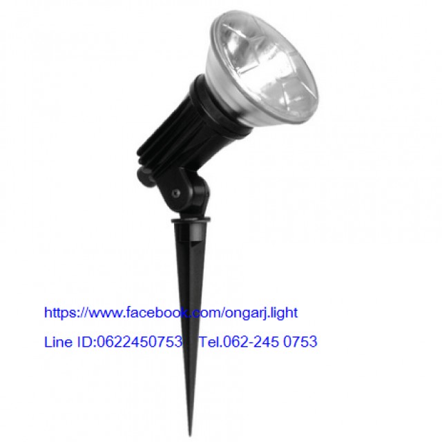 โคมไฟส่องต้นไม้ LED ปักดิน ติดแป้น