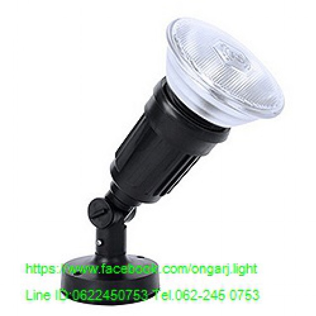 โคมไฟส่องต้นไม้ LED ปักดิน ติดแป้น