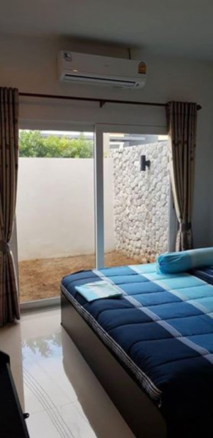 MT-0081 -บ้านแฝดชั้นเดียวในโครงการให้เช่า มี 2 ห้องนอน 2 ห้องน้ำ 1 ห้องครัว