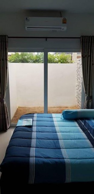 MT-0081 -บ้านแฝดชั้นเดียวในโครงการให้เช่า มี 2 ห้องนอน 2 ห้องน้ำ 1 ห้องครัว