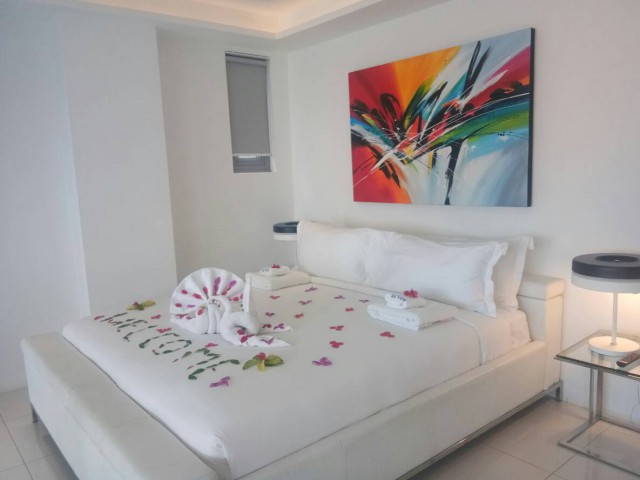 6A70096 ให้เช่าคอนโดหรูย่านเศรษฐกิจ วิวทะเล เฟอร์นิเจอร์ครบ บรรยากาศดี.