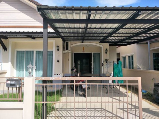 TL-0037 -บ้านเดี่ยวชั้นเดียวให้เช่า มี 2 ห้องนอน 2 ห้องน้ำ 1 ห้องครัว