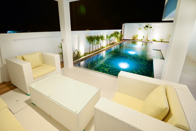 6A80476 ให้เช่าบ้าน Pool Villa สองชั้น 3 ห้องนอน 3 ห้องน้ำ พื้นที่ 80 ตรว.