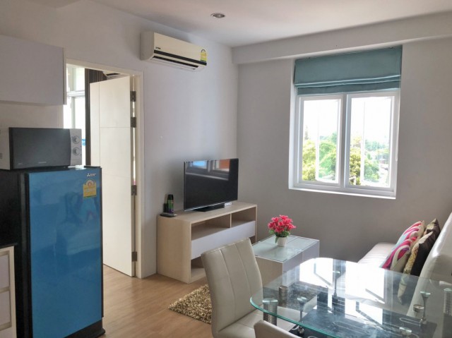 6A90958 ให้เช่าคอนโดย่านเศรษฐกิจ วิวเมือง พื้นที่ 35.55 ตรม. เฟอร์นิเจอร์ครบครัน