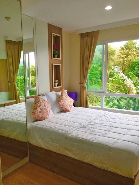 6A111735 ให้เช่าคอนโดย่านเศรษฐกิจ วิวเมืองและธรรมชาติ เดือนละ 10,000 บ.