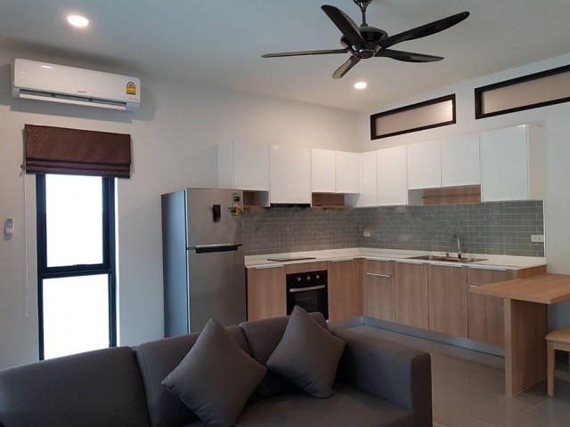 6A80490 ให้เช่าบ้านแฝดชั้นเดียว พื้นที่ 125 ตรม. พร้อมเฟอร์ครบ