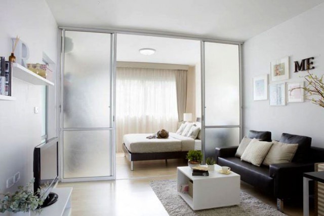 6A101328 ให้เช่าคอนโดย่านเศรษฐกิจ วิวสระ ภูเขา พื้นที่ 30  ตรม.