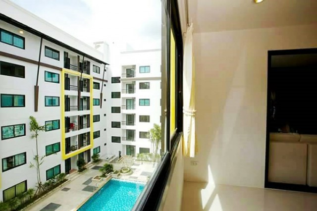 6A111804 ให้เช่าคอนโดย่านเศรษฐกิจ วิวสระและภูเขา พื้นที่ 36 ตรม.