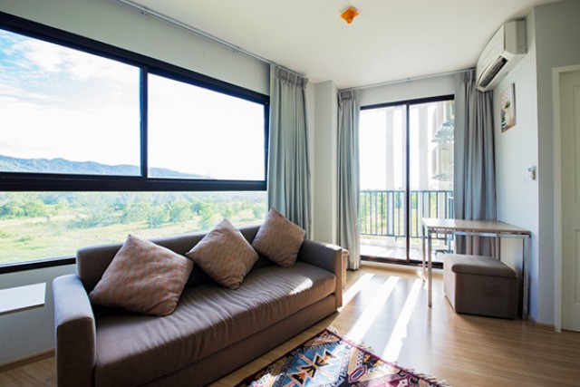 6A40382 ให้เช่าคอนโดย่านเศรษฐกิจ วิวธรรมชาติ ภูเขา พื้นที่ 40ตรม.