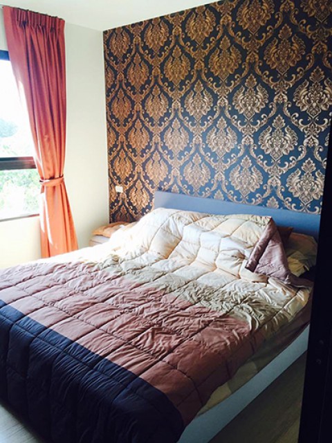 6A40383 ให้เช่าคอนโดย่านเศรษฐกิจ วิวธรรมชาติ ภูเขา  พื้นที่ 28 ตรม.