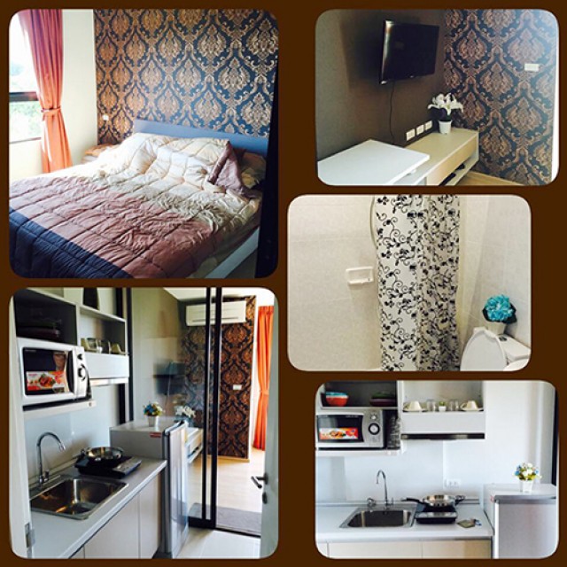 6A40383 ให้เช่าคอนโดย่านเศรษฐกิจ วิวธรรมชาติ ภูเขา พื้นที่ 28 ตรม.