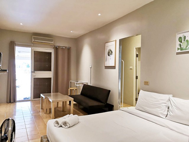 6A101339 ให้เช่าบ้านแฝดชั้นเดียวพื้นที่ 35 ตรว. พร้อมเฟอร์นิเจอร์