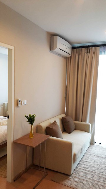 6A40389 ให้เช่าคอนโดย่านเศรษฐกิจ วิวสวน พื้นที่ 32 ตรม. เฟอร์นิเจอร์ครบครัน