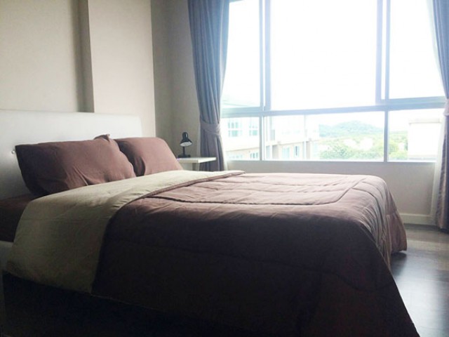 6A101358ให้เช่าคอนโดย่านเศรษฐกิจ วิวสระน้ำ พื้นที่ 30 ตรม. เฟอร์นิเจอร์ครบครัน