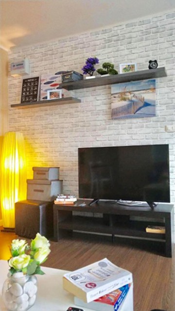 6A111838 ให้เช่าคอนโดย่านเศรษฐกิจ วิวเมือง พื้นที่30ตรม. เฟอร์นิเจอร์ครบครัน