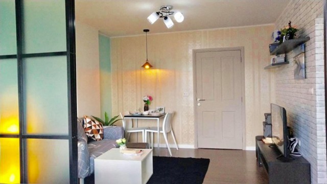 6A111838 ให้เช่าคอนโดย่านเศรษฐกิจ วิวเมือง พื้นที่30ตรม. เฟอร์นิเจอร์ครบครัน