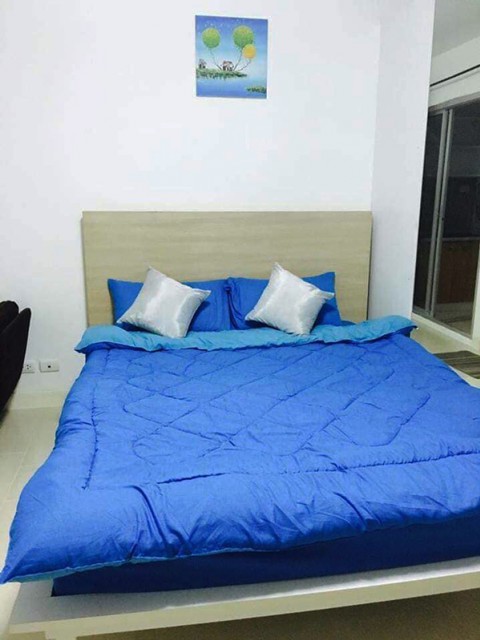 6A101370 ให้เช่าคอนโดย่านเศรษฐกิจ วิวภูเขา พื้นที่ 28 ตรม. เฟอร์นิเจอร์ครบครัน