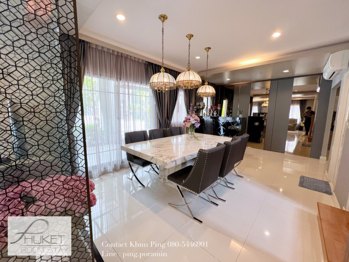 ให้เช่าบ้านเดี่ยวหลังใหญ่ ตกแต่งครบ โครงการเดอะปาล์ม พฤกษา