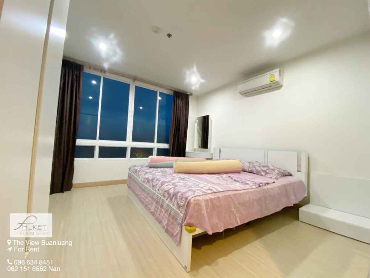 THE VIEW SUANLUANG เดอะวิว คอนโด สวนหลวง ห้อง1ห้องนอน พื้นที่กว้างมากๆ 49.6 ตรม